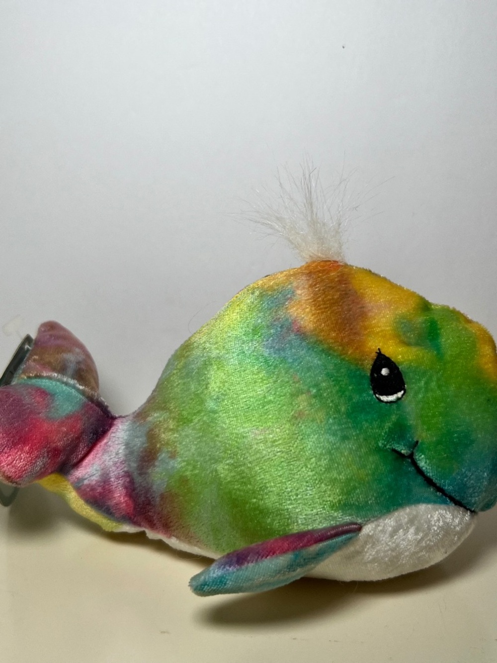 Precious Moments Tender Tails 577006 RAINBOW WHALE Plush Animal 7" 1999 Tag